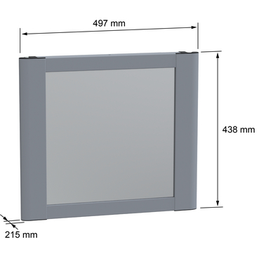 HMI encl. PanelSet - NSYS3CM404020 - Image with dimensions