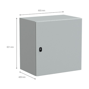NSYS3D6640 - Wall mounted steel enclosure, PanelSeT S3D, plain