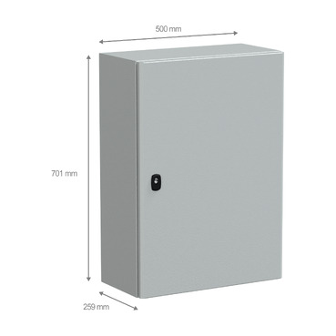 NSYS3D7525P technical illustration with dimensions