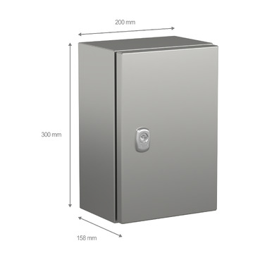 NSYS3X3215H - Wall mounted enclosure, PanelSeT S3X, stainless