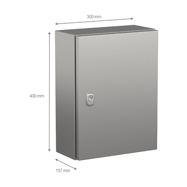 NSYS3X4315 - Wall mounted enclosure, PanelSeT S3X, stainless steel