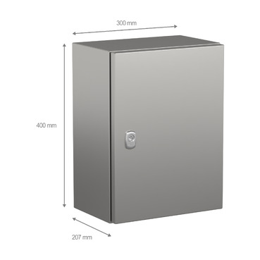 NSYS3X4320H - Wall mounted enclosure, PanelSeT S3X, stainless