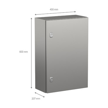 NSYS3X6420 - Wall mounted enclosure, PanelSeT S3X, stainless steel