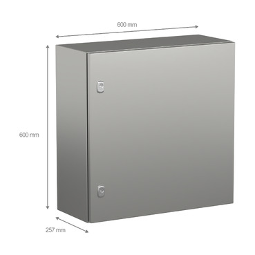 NSYS3X6625H - Wall mounted enclosure, PanelSeT S3X, stainless