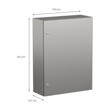 NSYS3X8625 - Wall mounted enclosure, PanelSeT S3X, stainless steel