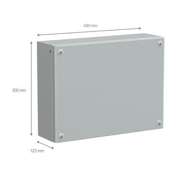 NSYSBM304012 - Metal industrial box plain door