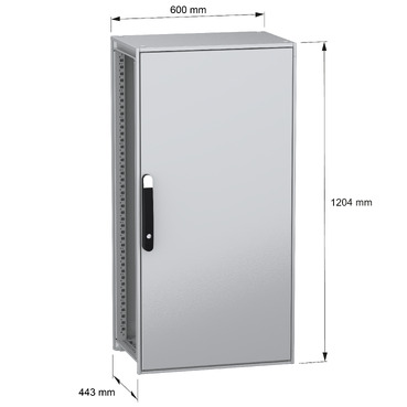 Spacial SFN with MP 1200x600x400 IP55 - Image with dimensions