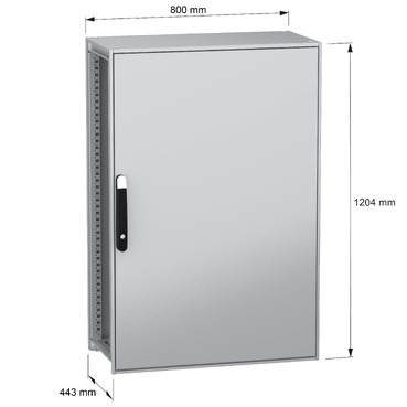 Spacial SFN with MP 1200x800x400 IP55 - Image with dimensions