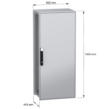 Spacial SFN without MP 1400x600x400 IP55 - Image with dimensions