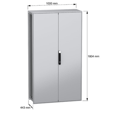 NSYSFN1810402DP - Floor standing modular electrical enclosure