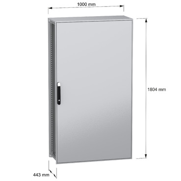 Spacial SFN with MP 1800x1000x400 IP55 - Image with dimensions