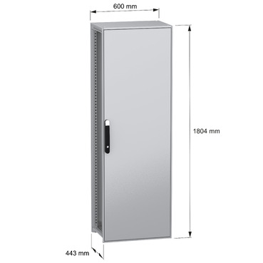 Spacial SFN with MP 1800x600x400 IP55 - Image with dimensions