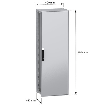 Spacial SFN without MP 1800x600x400 IP55 - Image with dimensions