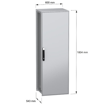 Spacial SFN with MP 1800x600x500 IP55 - Image with dimensions