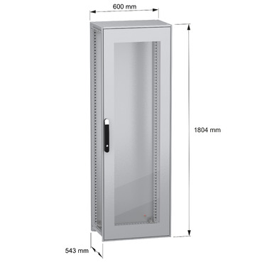 Spacial SFN without MP 1800x600x500 IP55 - Image with dimensions