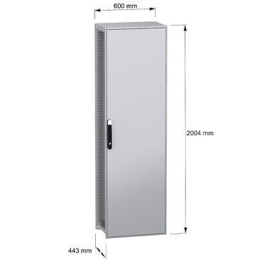 Spacial SFN without MP 2000x600x400 IP55 - Image with dimensions