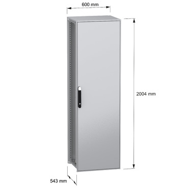 Spacial SFN with MP 2000x600x500 IP55 - Image with dimensions