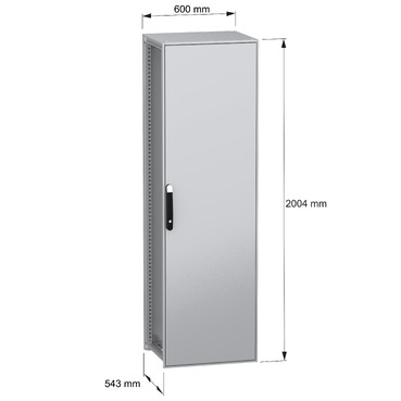 Spacial SFN without MP 2000x600x500 IP55 - Image with dimensions