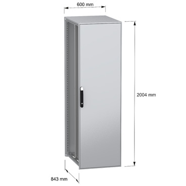 Spacial SFN without MP 1800x1000x400 IP55 - Image with dimensions
