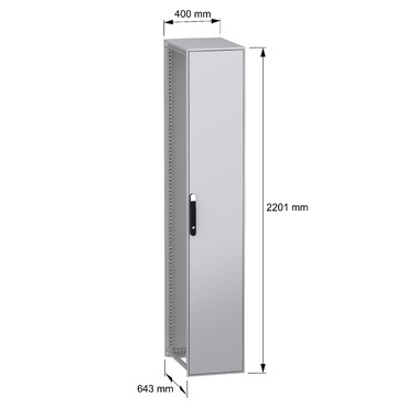 PanelSeT SFN without MP 2200x400x600 IP55 - Image with dimensions