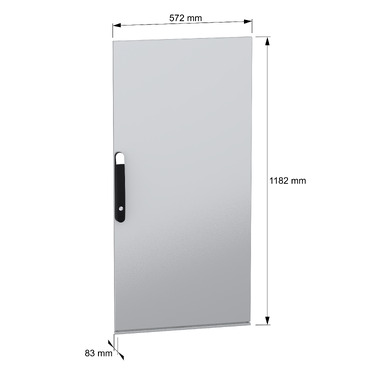 PanelSeT SFN Plain door SFN 1200x600 - Image with Dimensions