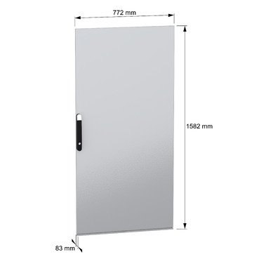 Plain door, PanelSeT SFN, for electrical enclosure H1600 W800mm-2
