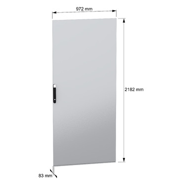 PanelSeT SFN Plain door 2200x1000 - Image with dimensions