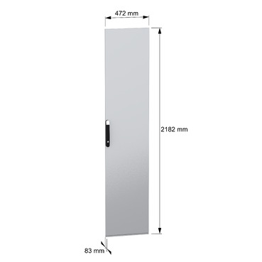 PanelSeT SFN Plain door 2200x500 - Image with dimensions