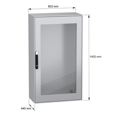 NSYSM14840T - PanelSeT SM compact enclosure with glazed door