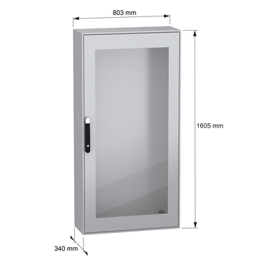 NSYSM16830T - Spacial SM compact enclosure with glazed door