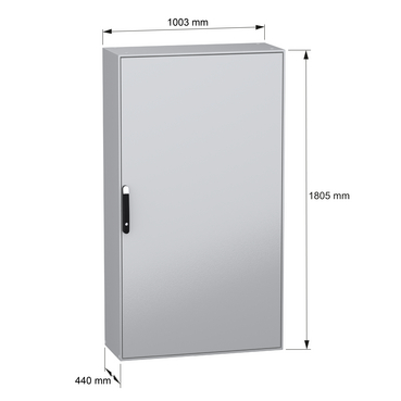 PanelSeT SM - wo/mount plate 1800x1000x400 - TI - Content