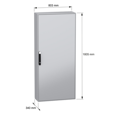 NSYSM18830 - PanelSeT SM compact enclosure without mounting plate