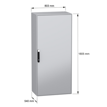 PanelSeT SM - w/mount plate 1800x800x500 - TI - Content