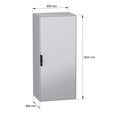 PanelSeT SM - w/mount plate 1800x800x600 - TI - Content