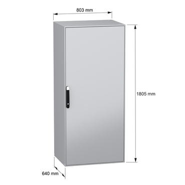 PanelSeT SM - wo/mount plate 1800x800x600 - TI - Content