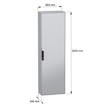 PanelSeT SM - w/mount plate 2000x600x300 - TI - Content