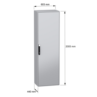 PanelSeT SM - wo/mount plate 2000x600x400 - TI - Content