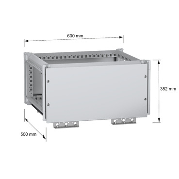PanelSeT SFN Top busbar chamber 300x600x500 - Image with dimensions