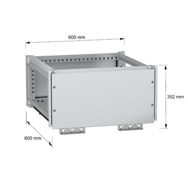PanelSeT SFN Top busbar chamber 300x600x600 - Image with dimensions