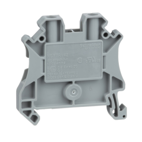 Nsytrv42 Screw Terminal Feed Through 2 Points 4mm Grey