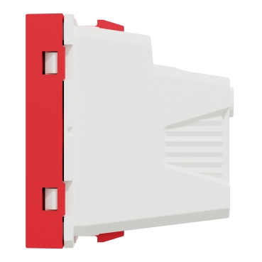 NU304703 - Israel socket outlet, New Unica, 2P+E, 2 module, red 