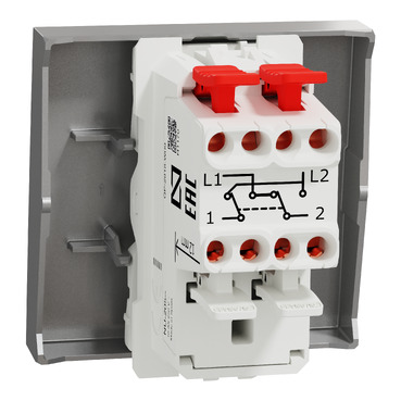 Schneider interrupteur va-et-vient lum témoin – 10A- 1 module NU310354S