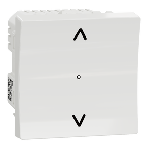 WISER Unica - Interrupteur volet roulant connecté - coloris Blanc - 4A - Zigbee - Mécanisme seul