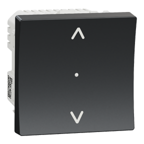 WISER Unica - Interrupteur volet roulant connecté - coloris Anthracite - 4A - Zigbee - Mécanisme seul
