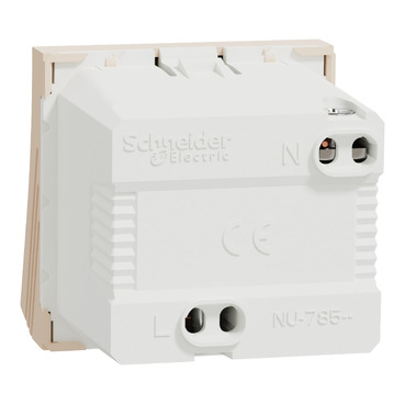 NU378544 - Buzzer, New Unica, 2 modules, 230V, beige | Schneider  