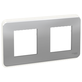Nu New Unica Cover Frame 2 Gangs 2 X 2 Modules Aluminium Schneider Electric Global