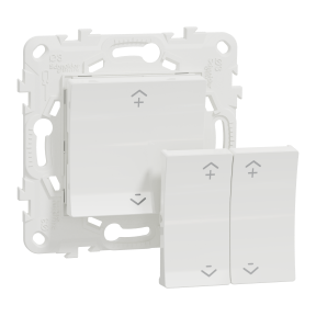 Wiser Unica - interrupteur centralisé sans fil 2 ou 4 BP - Blanc