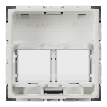 NU942254 - Optiline 45/Unica Zentralplatte Datendose 2xRJ45 gerade 