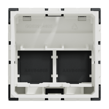 NU942254 - Optiline 45/Unica Zentralplatte Datendose 2xRJ45 gerade 