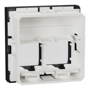 NU942254 - Optiline 45/Unica Zentralplatte Datendose 2xRJ45 gerade 